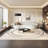Cream style round curved sofa