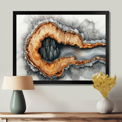 Crystal Current Into The Winter Forest River II - Forest Canvas Wall Art