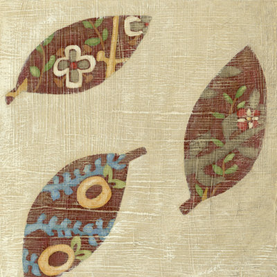 Linen Leaves I by Chariklia Zarris - Wrapped Canvas Print