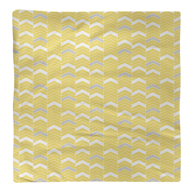 Serviette en coton bicolore lignée Stephenie, Sergé de coton, H 0,1 po x l 10 po x P 10 po, Chardon