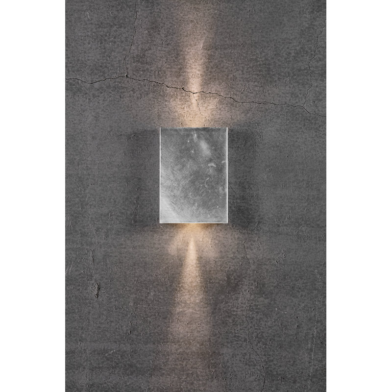 14.8cm H Integrated LED Outdoor Flush Mount, Galvanized