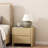 Modern Console Table with 2 Fluted Storage Drawers, Rounded Silhouette Entryway Table for Hallway Living Room, Glossy MDF Sofa Table with Adjustable Foot Pads-1314795621