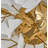 Gold Ceramic Ginkgo Leaf Ceiling Light Brass Semi Flush Mount-1801374164-1801374167