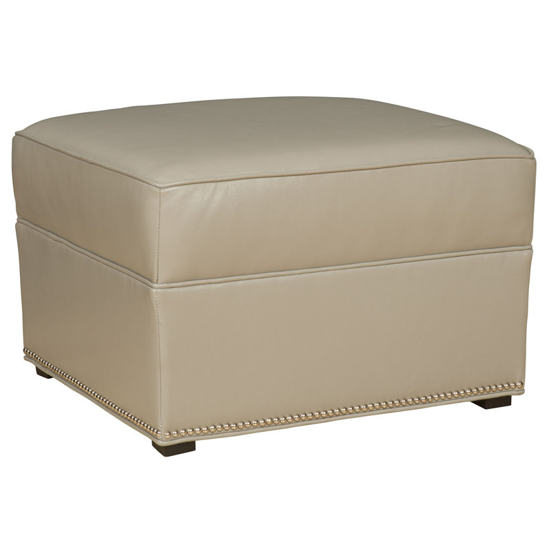 Repose-pieds en cuir Liz, Cassonade Gatsby