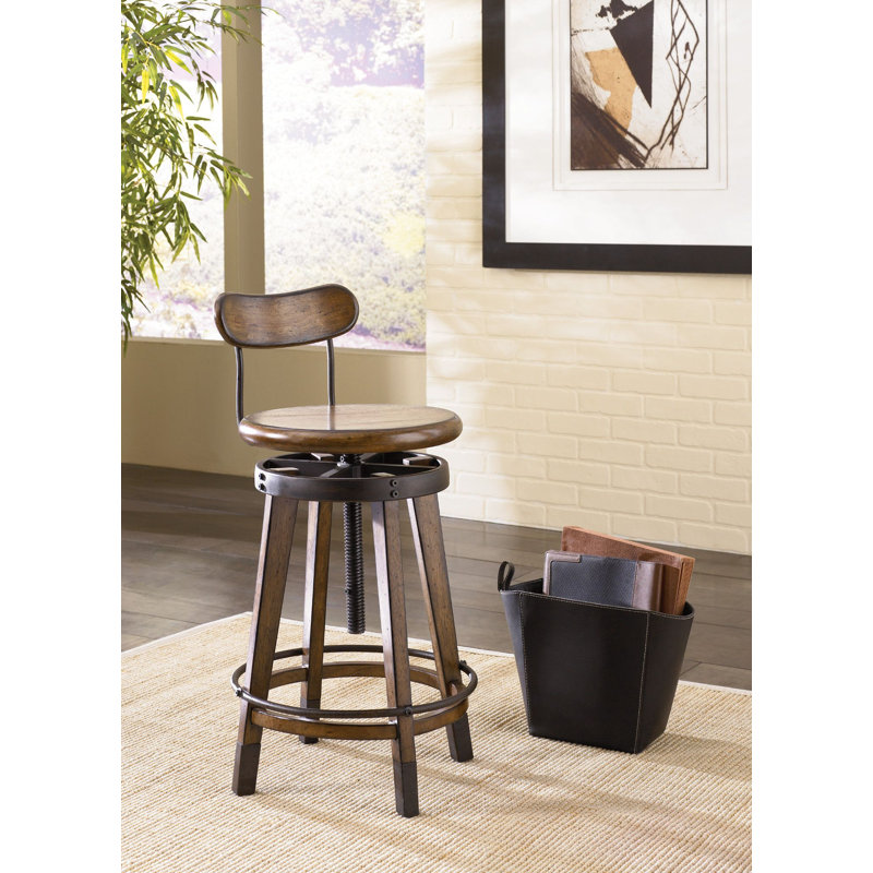 Kesgrave Swivel Adjustable Height Counter Stool