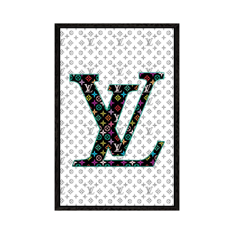 LV Fashion IV by Pomaikai Barron - Print on Canvas, 66.04 cm H x 45.72 cm W, Black Framed