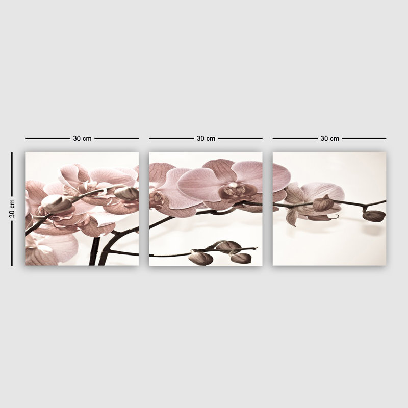 Ensemble de 3 impressions sur toile tendue