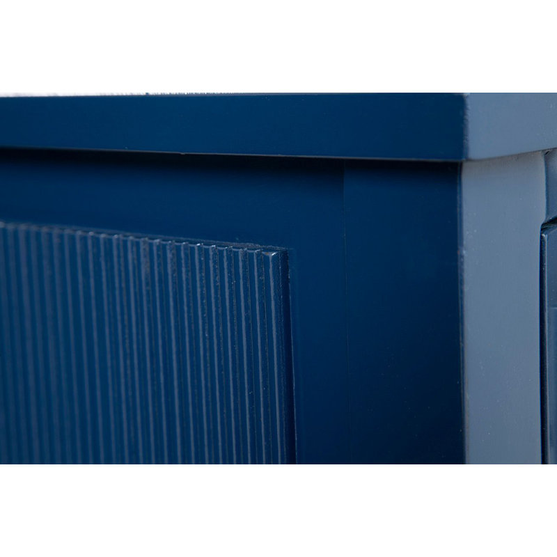 Leiv 2-Drawer Mahogany Chest, Blue