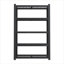 Étagère de rangement réglable en métal à 5 niveaux, organisateur de rangement en filet noir pour garde-manger, garage et cuisine, L 35,43 po x l 15,75 po x H 72 po