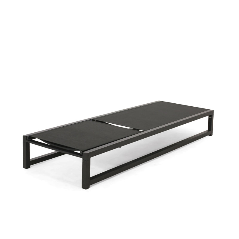 Chaise longue d'extérieur VENISE CHAISE, Noir