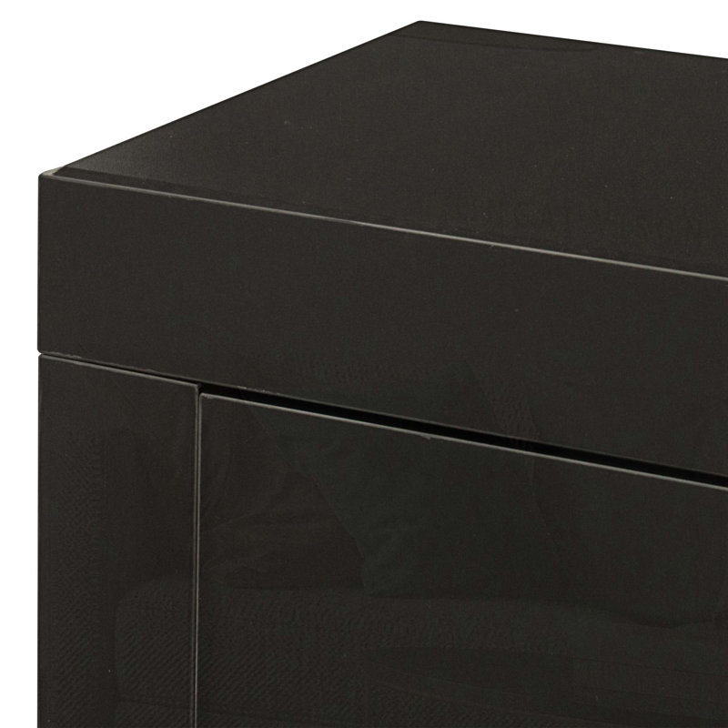 Meuble télé pour téléviseur de 55 po ou moins Cayeman, Noir