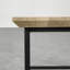 Ajahni Oak Metal Base Dining Table-308770445-308770444
