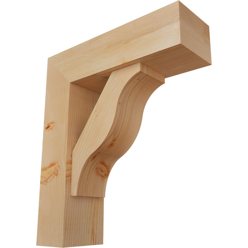Support Funston Block avec support décalé, 28 x 24, Sapin Douglas de l 7 1/2 (lisse)
