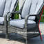 Chaise d'extérieur en osier avec coussins 2 pièces Nefes-1037633114
