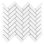 Metro Brick Herringbone 10-5/8 " x 12-1/2 " Porcelain Mosaic Floor and Wall Tile