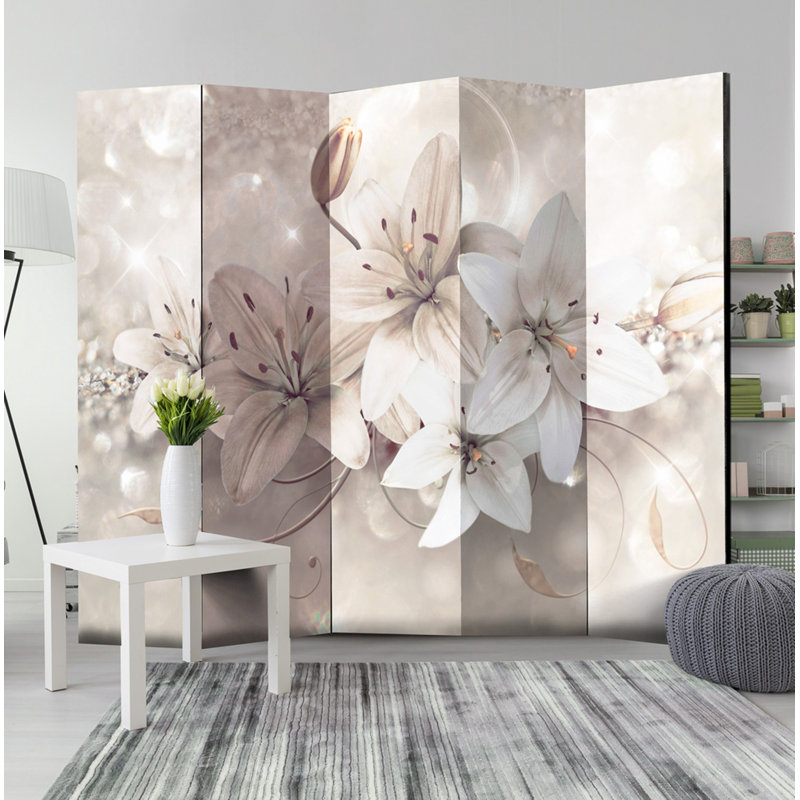 172cm H Solid Wood Folding Room Divider, 5