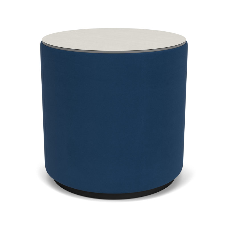 Table de réception avec plateau en stratifié Darsey, Noir; Patriot Plus Blue Ridge, 20", Sergé blanc