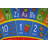 ABC Alphabet Numbers Educational Learning Game Play Non Slip Kids Oval Rug Carpet Classroom Playroom-1353067611