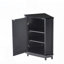 Rangement de coin triangulaire pour armoire de salle de bain avec tablettes réglables, conception moderne en panneau de fibres à densité moyenne-1180786514