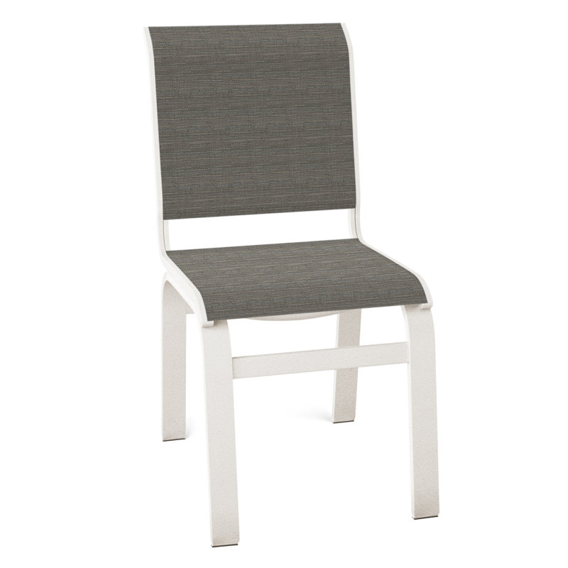 Chaise d'appoint de salle à manger Hiraku, Neige texturée, Gris anthracite Collect