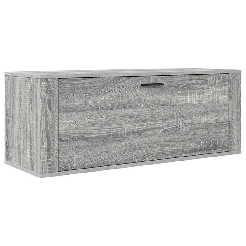 6 Pair Shoe Storage Cabinet, Grey Sonoma