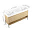 Ensemble de meuble-lavabo simple 60 po en résine massif 60 po