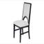 Table de salle à manger de style traditionnel et 6 chaises d'appoint en tissu blanc avec base à tréteaux et ensemble de salle à manger 7 pièces