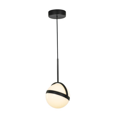 Luminaire suspendu sphère à 1 lumière Glabo