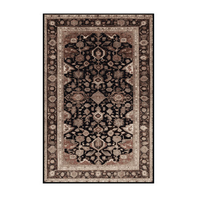 Tapis brun lavable à la machine