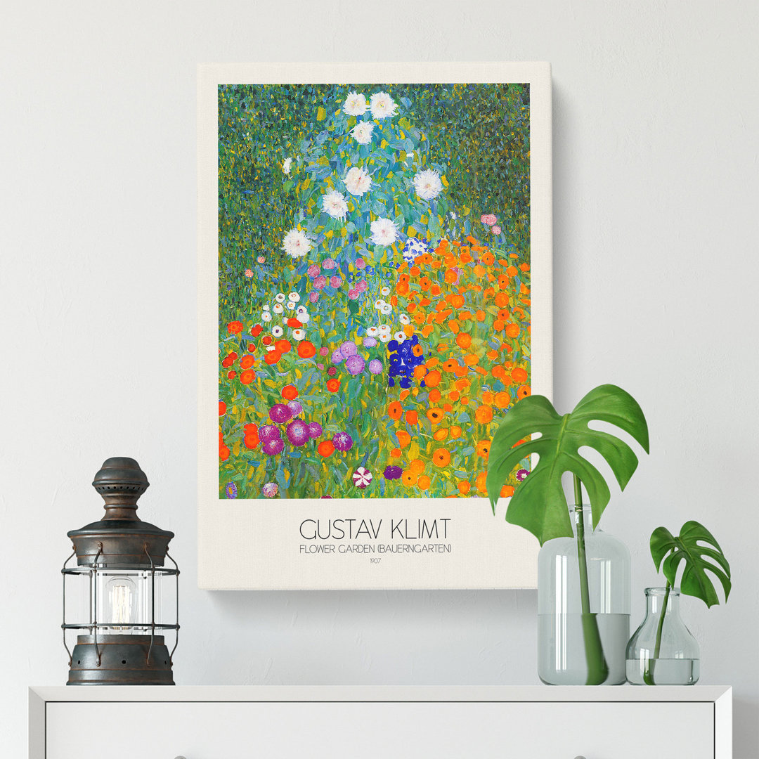 Flower Garden by Gustav Klimt - Wrapped Canvas