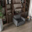 Fauteuil d'appoint en cuir Lapathos-480873142