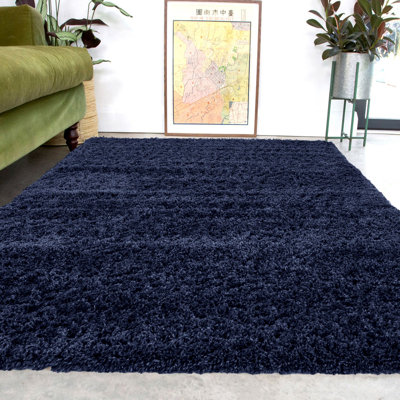 Abstract Machine Tufted Shag Area Rug