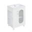 Meuble-lavabo de 20 po avec lavabo, meuble-lavabo avec tablette à deux niveaux, tablette réglable