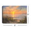 Margarita - toile de table éclairée 8 x 6 Coastline Sunset