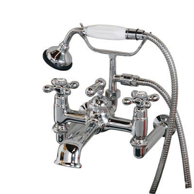 Wall Mount Tub Faucet with Handheld Shower by Strom Living