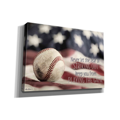 'Baseball - Playing the Game' by Lori Deiter, Canvas Wall Art