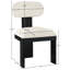 Chaise rembourrée en tissu texturé Lorello-75291333-74080301