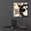  «Coffee Stained 1» par Alonzo Saunders, art mural en verre acrylique, 12 po x 12 po