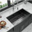 Évier de cuisine 33 noir 33 - Farmhouse Black - Évier de cuisine en acier inoxydable de calibre 16
