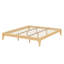 Base de lit plateforme en bois de bambou sec massif avec support en lattes de bois-1548500814