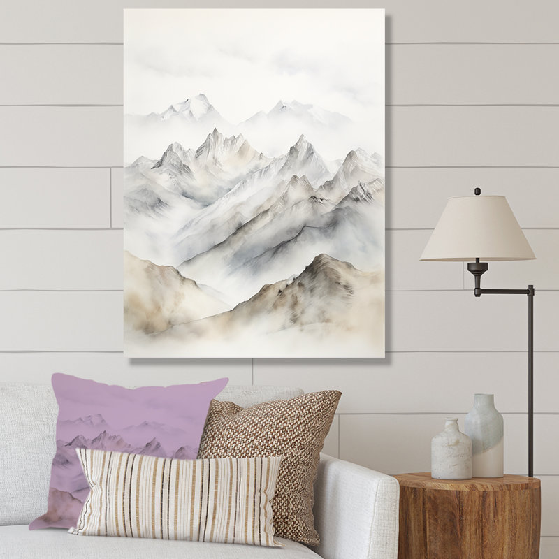 Mountain Silent Beauty IV, Toile tendue, H 32 po x l 16 po x P 1 po