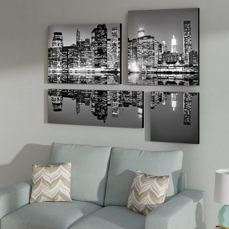 « manhattan horizon ii », reproduction de photo à multiples images sur toile