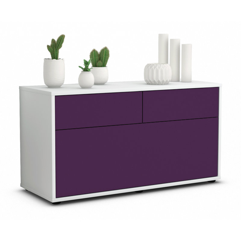 Holtslander 92cm Sideboard, Purple / Matte White