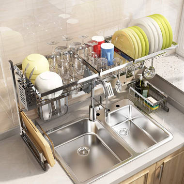 Rebrilliant Lorang Metal 2 Tier Dish Rack