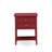 Valencia Nightstand - Rectangle Modern End Table with 2 Drawers for Bedroom, Burgundy-1973911341