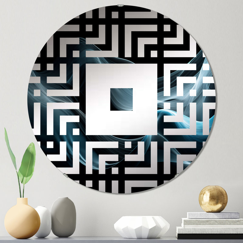 Bernen - Miroir mural carré, 23,6 po x 23,6 po