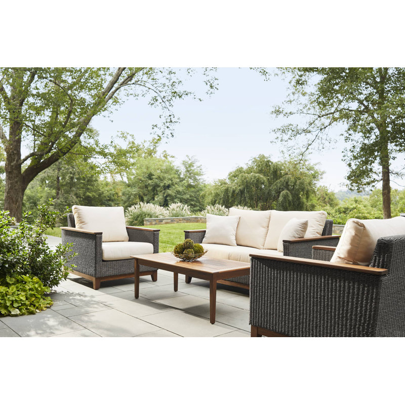 Coral Outdoor 2 - Seat Loveseat, Premier Flax, Gray
