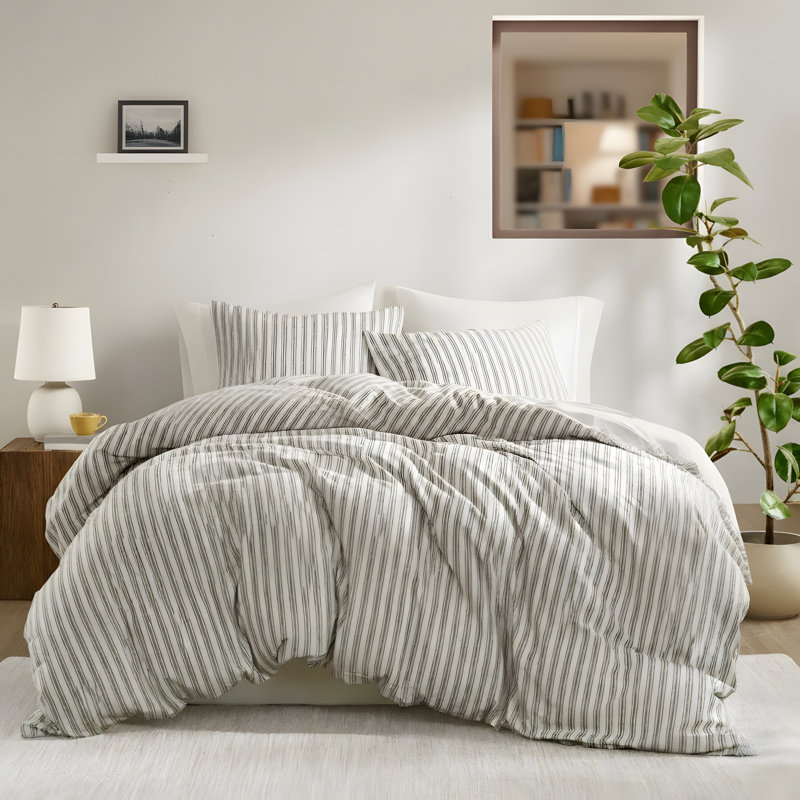 Linen-cotton-rayon Duvet 3 Piece Set