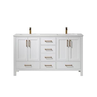 Ensemble de meuble-lavabo double 60 po Shannon