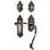 Nostalgic Warehouse Victorian Plate S Grip Handleset with Single Cylinder Deadbolt and Swan Lever